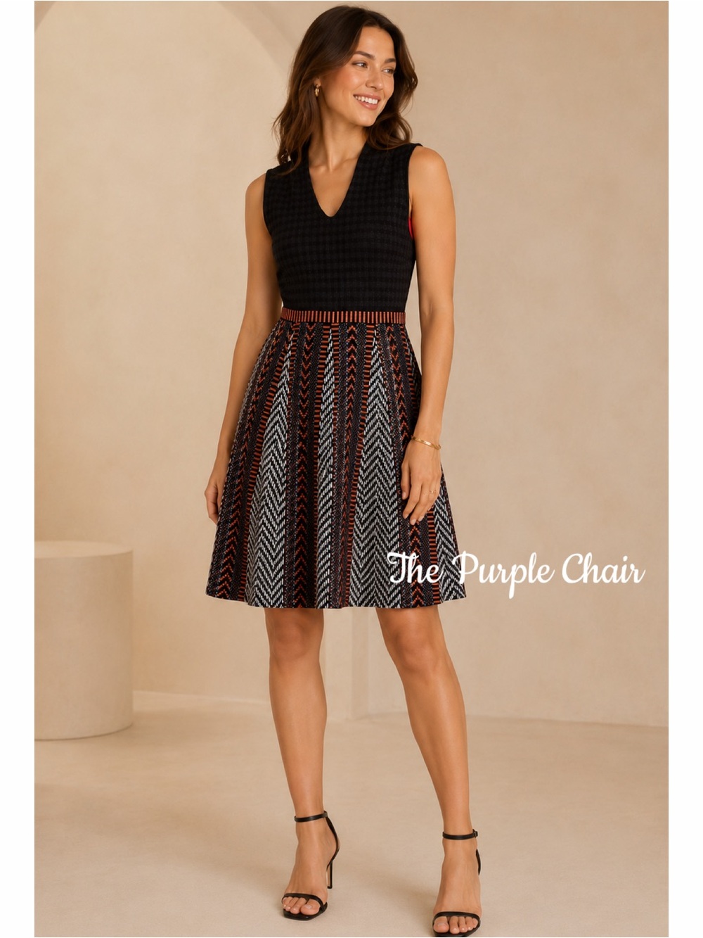 MAEVE ANTHROPOLOGIE NWT Sleeveless Textured Knit Fit & Flare Dress 4 - Picture 1 of 13